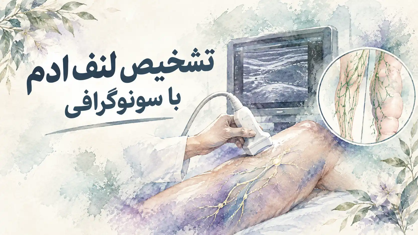 تشخیص لنف ادم با سونوگرافی